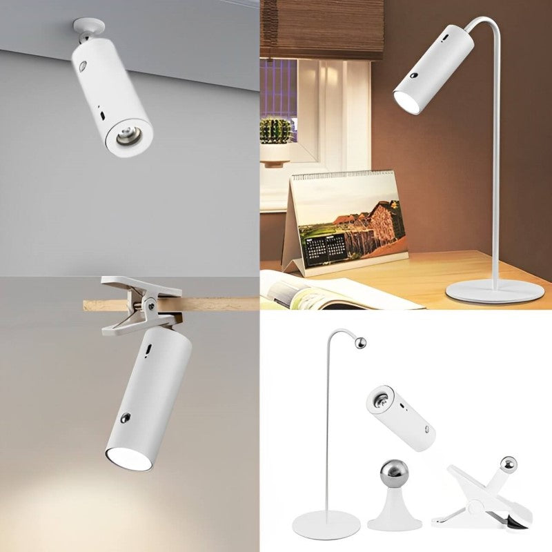 DECORATIVE RECHARGEABLE TOUCH TABLE LAMP 2W LED WHITE