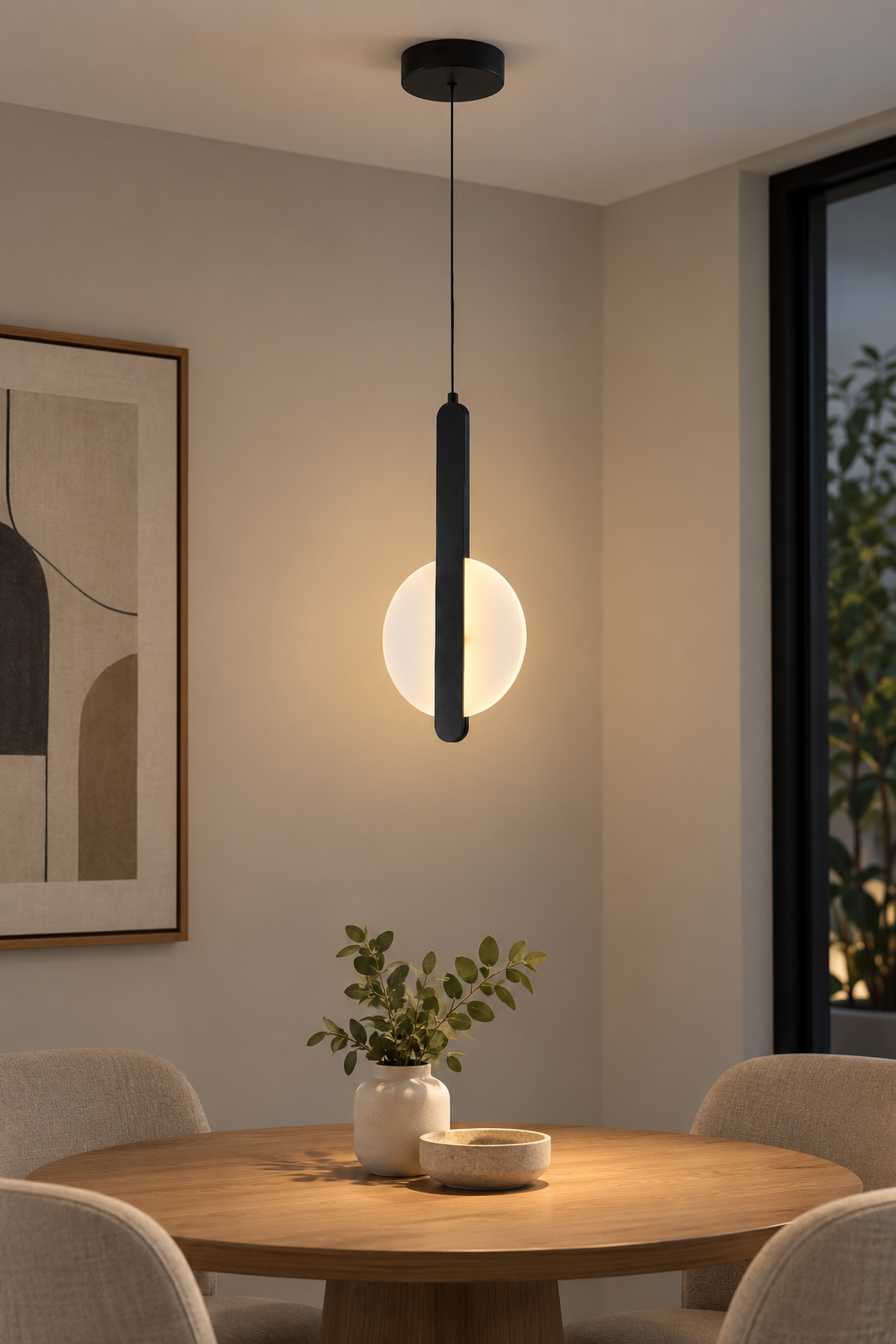 PENDANT DECORATIVE LAMP 8W BLACK