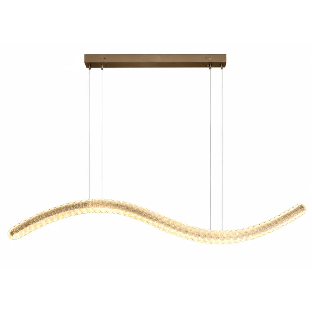 CRYSTAL PENDANT DECORATIVE LAMP 30W LED CCT GOLD