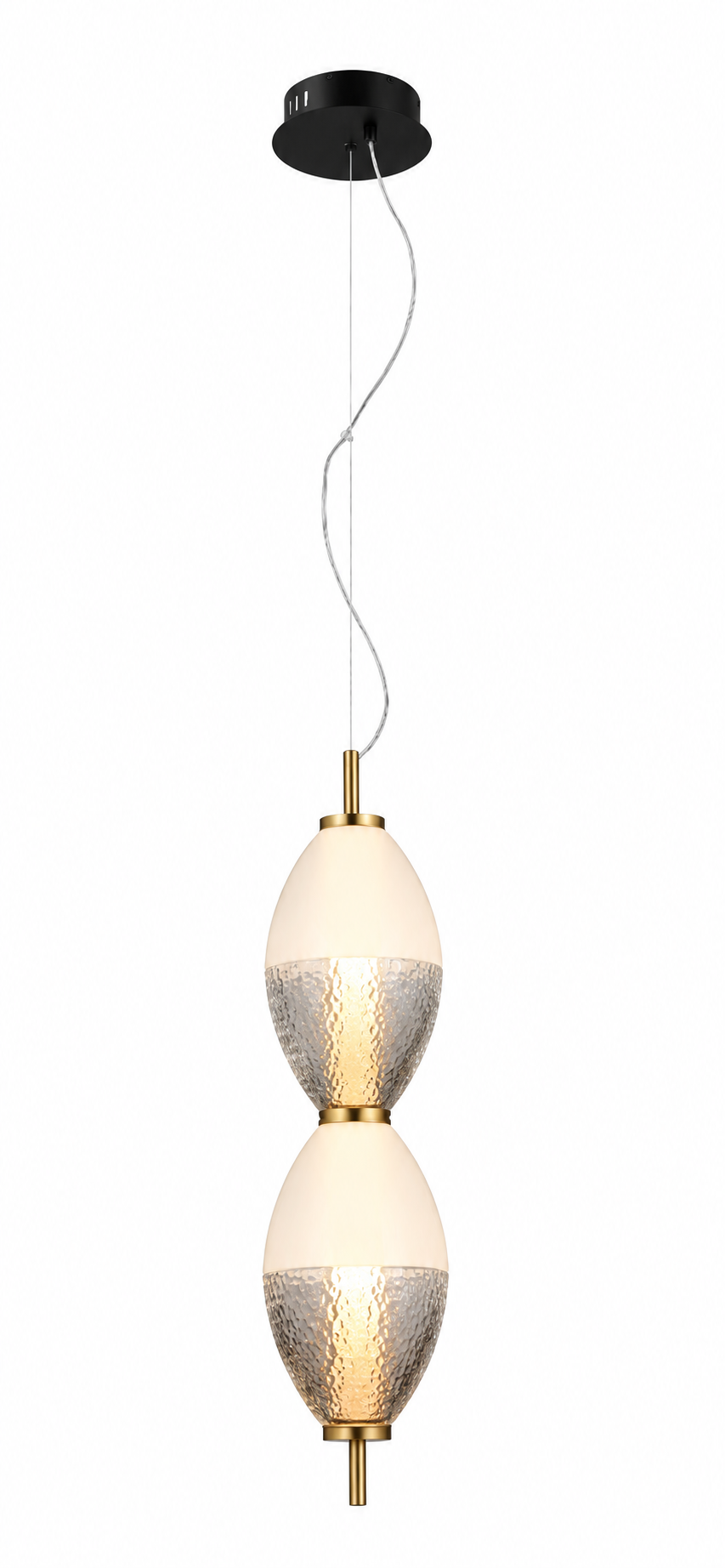 PENDANT DECORATIVE LAMP 16W BLACK + BRASS