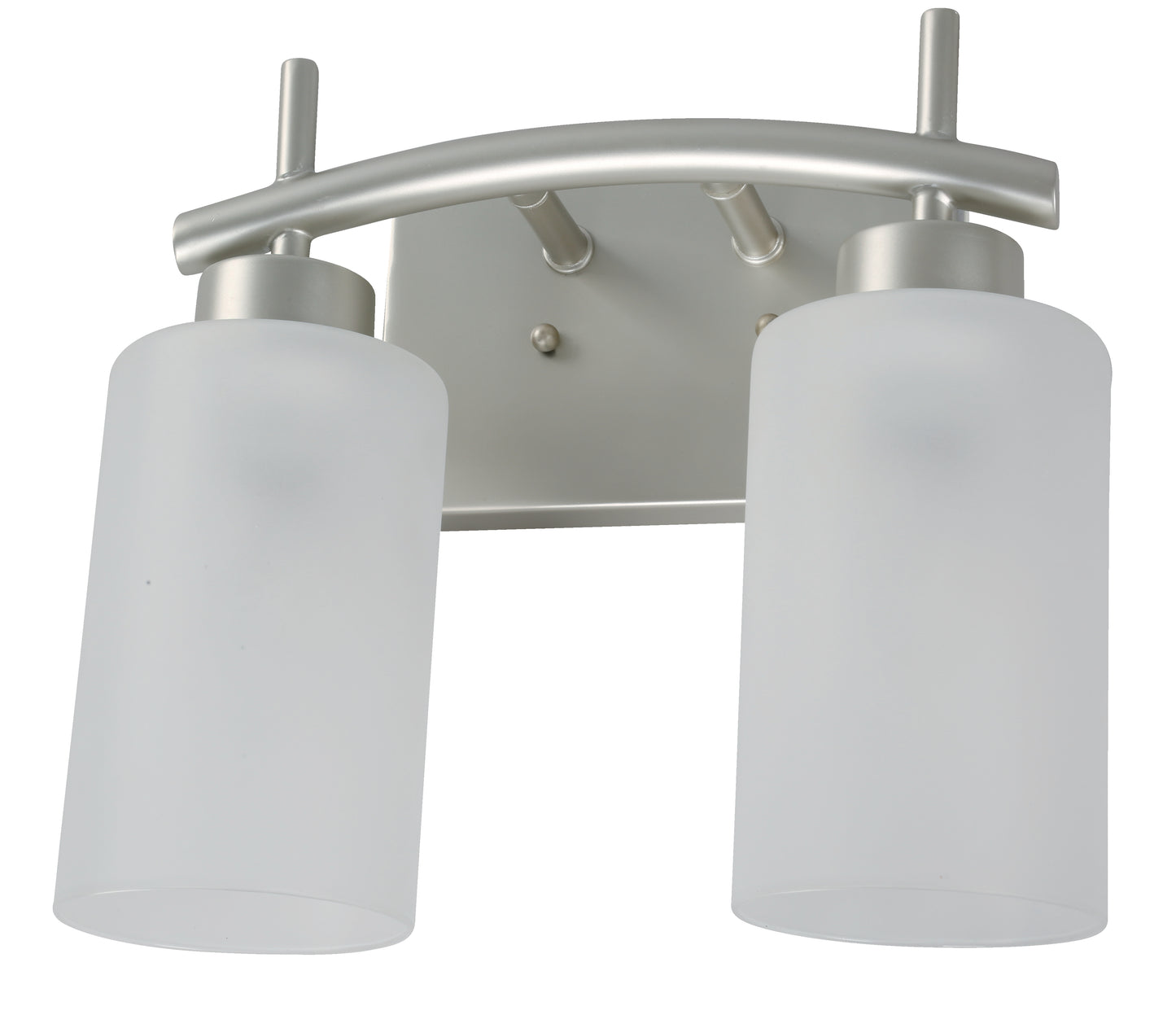 05476-4 L/CEN 2-Light Wall Vanity – Matte Nickel