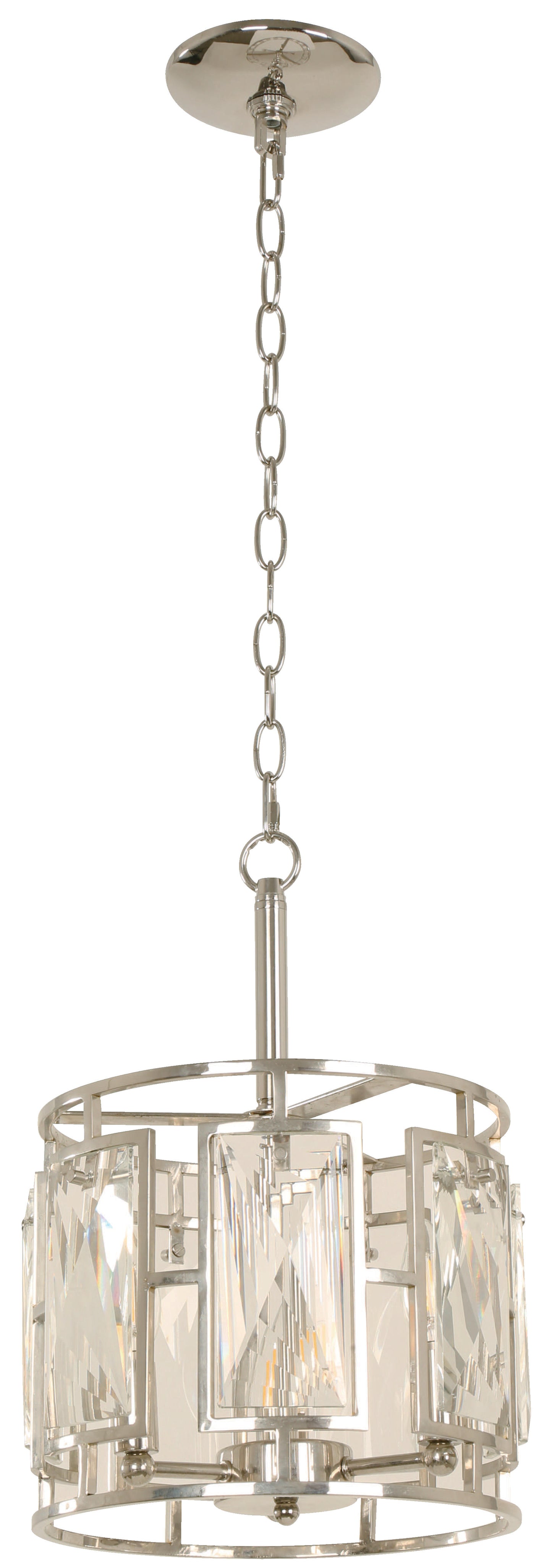 3-Light Ceiling Lamp – Shiny Nickel (E14, 40W)