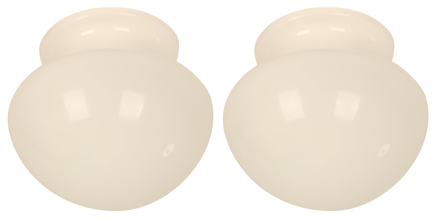 1-Light Ceiling Lamp – Shiny White (E27, 60W) – Twin Pack
