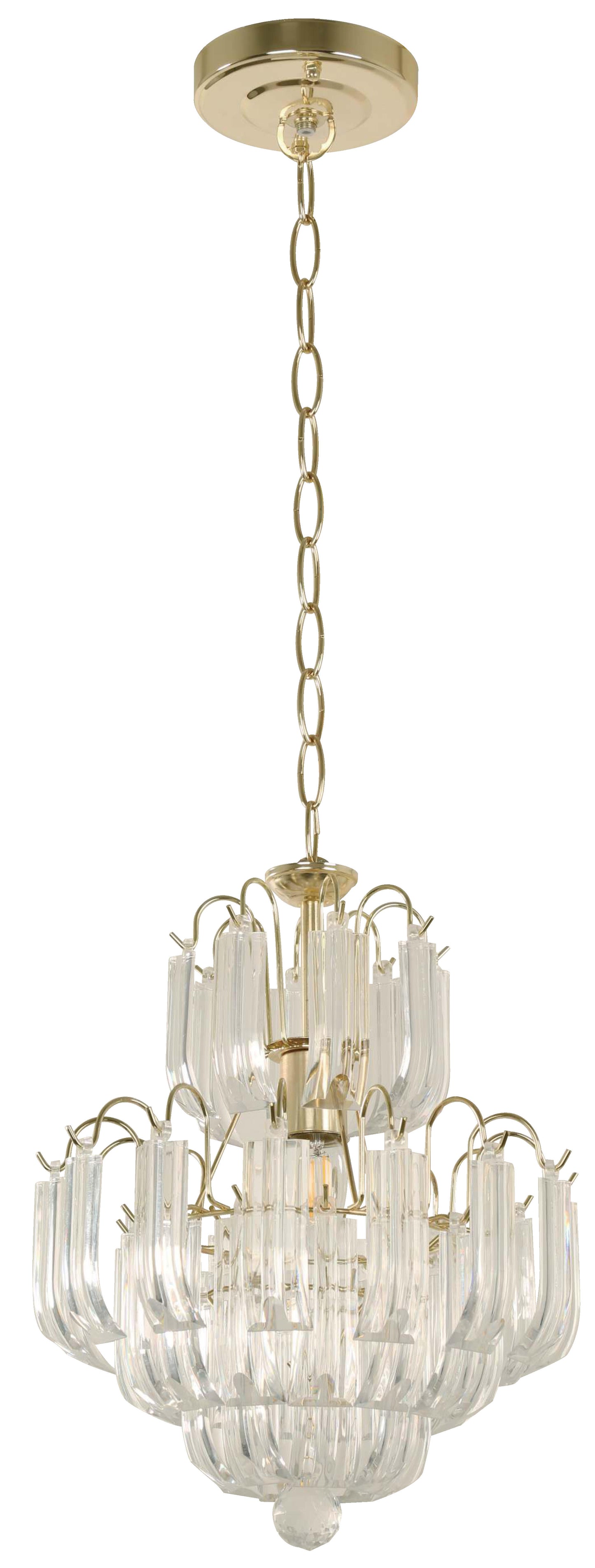 23725-0 L/CEN 1-Light Hanging Lamp – Polished Brass