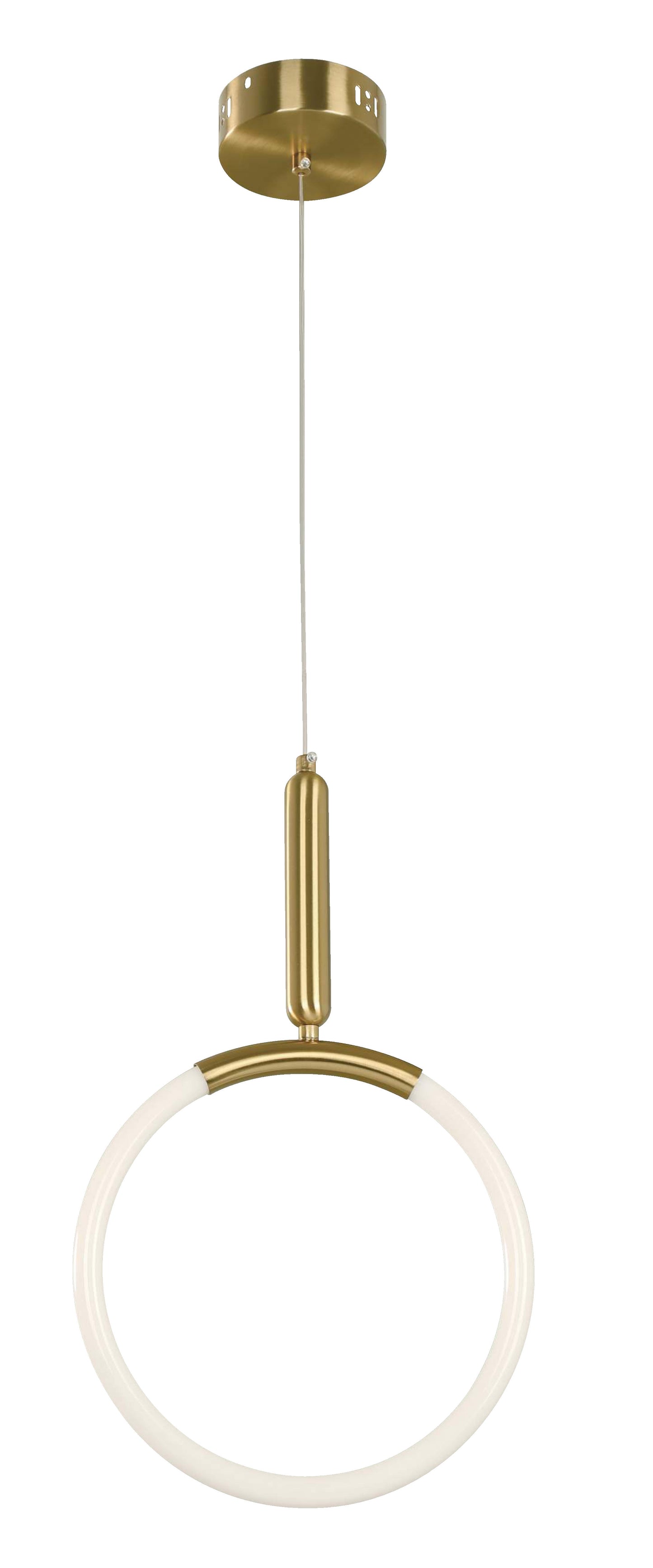 16W LED Hanging Lamp – Golden Brass (3000K)