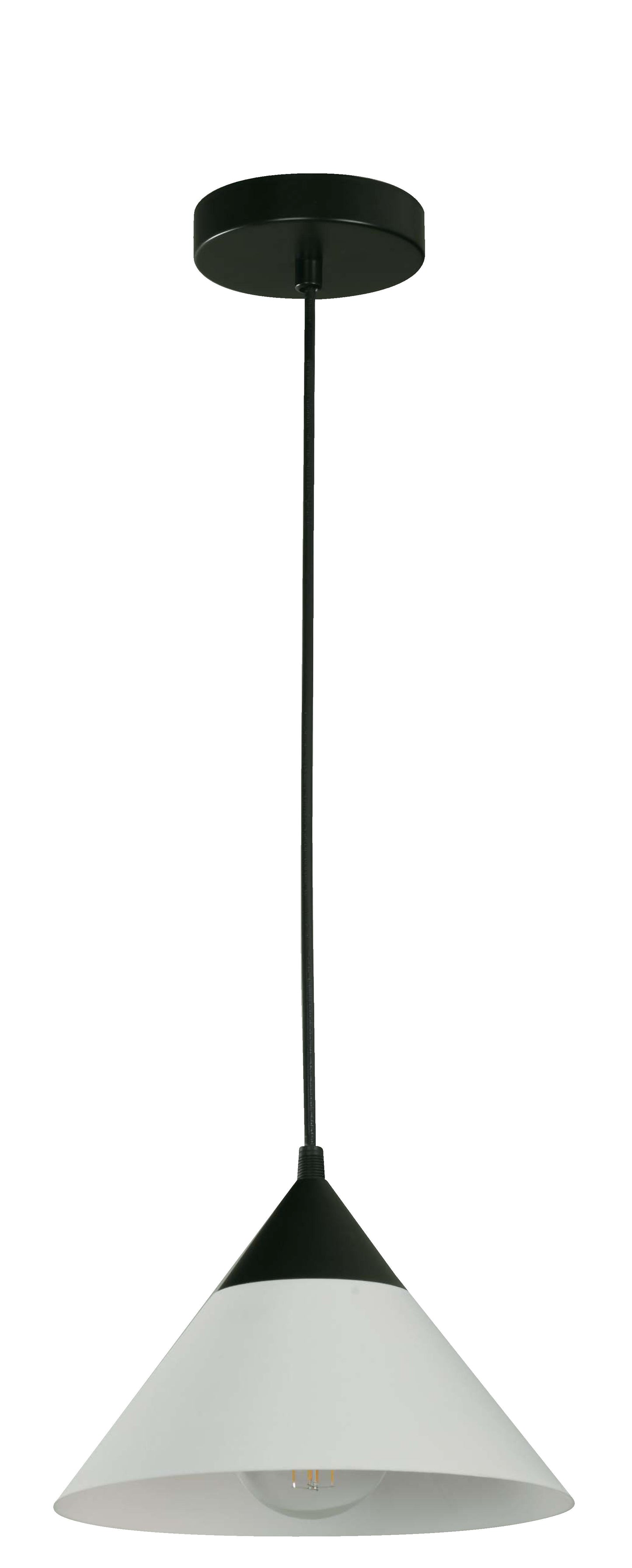 24186-2 L/CEN 1-Light Hanging Lamp – Twin Pack | Black