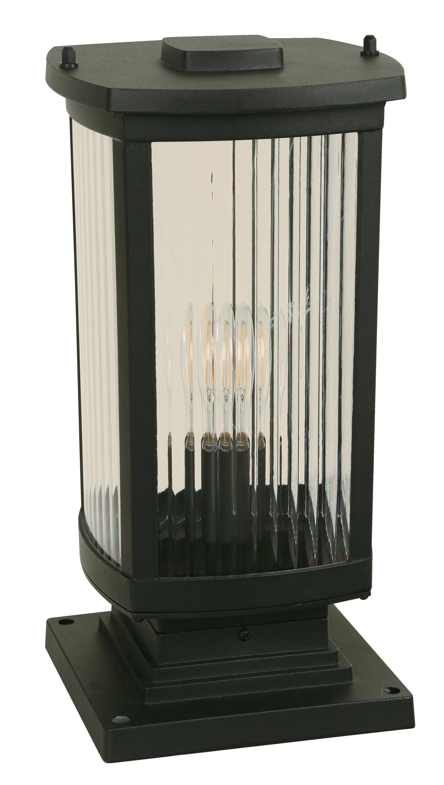 1-Light Outdoor Post Lamp – Black Finish