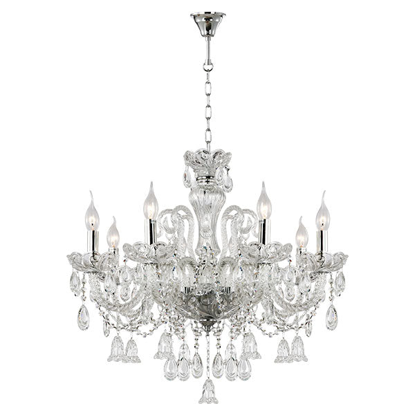 LAMP CHANDELIER 8*E14 40W °71*H67CM CLEAR GLASS
770 LIGHTS - Material: METAL, VIDRIO - PAIS: China