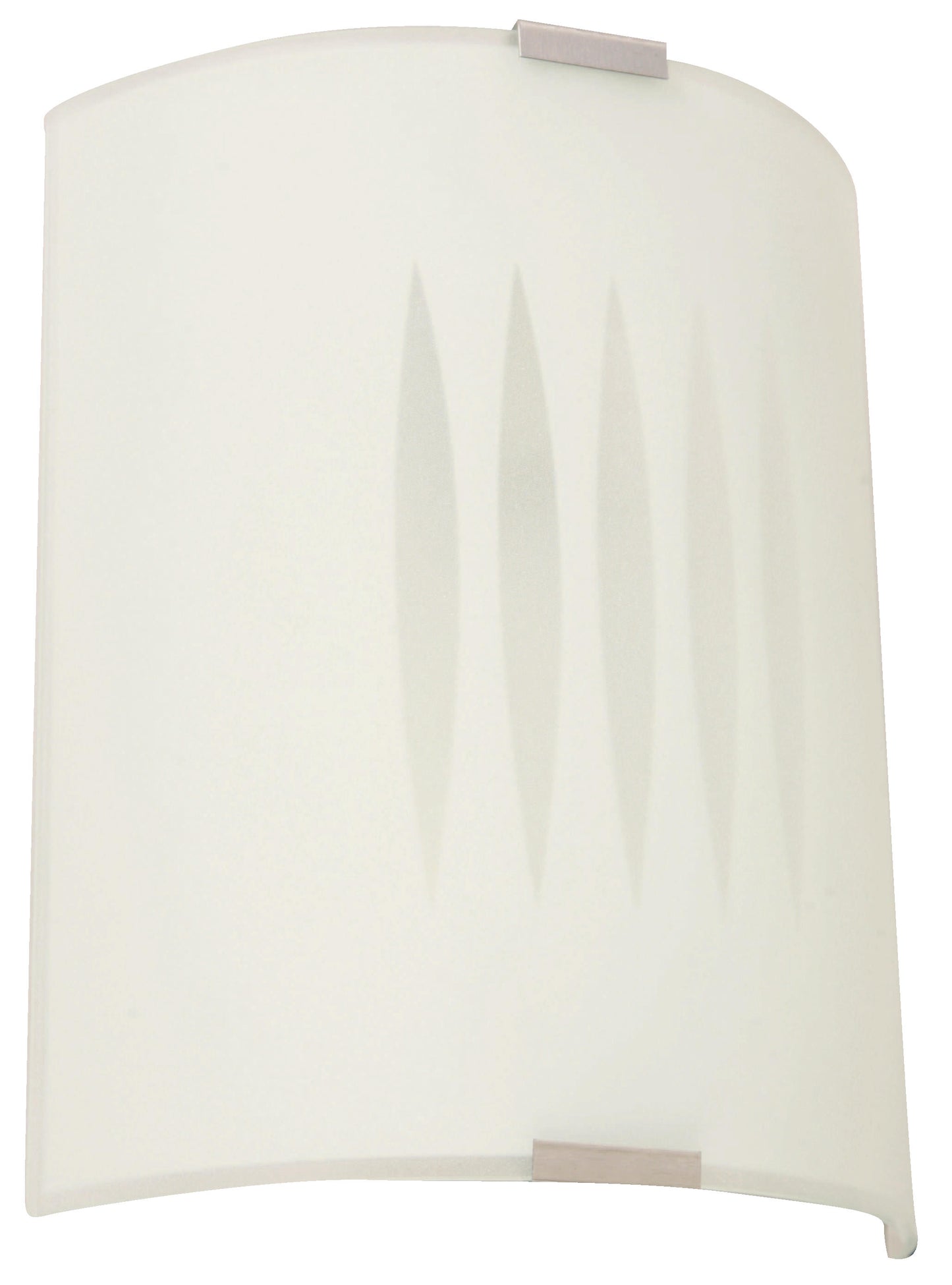Modern Satin Nickel Frosted Glass Wall Lamp – 3186-4