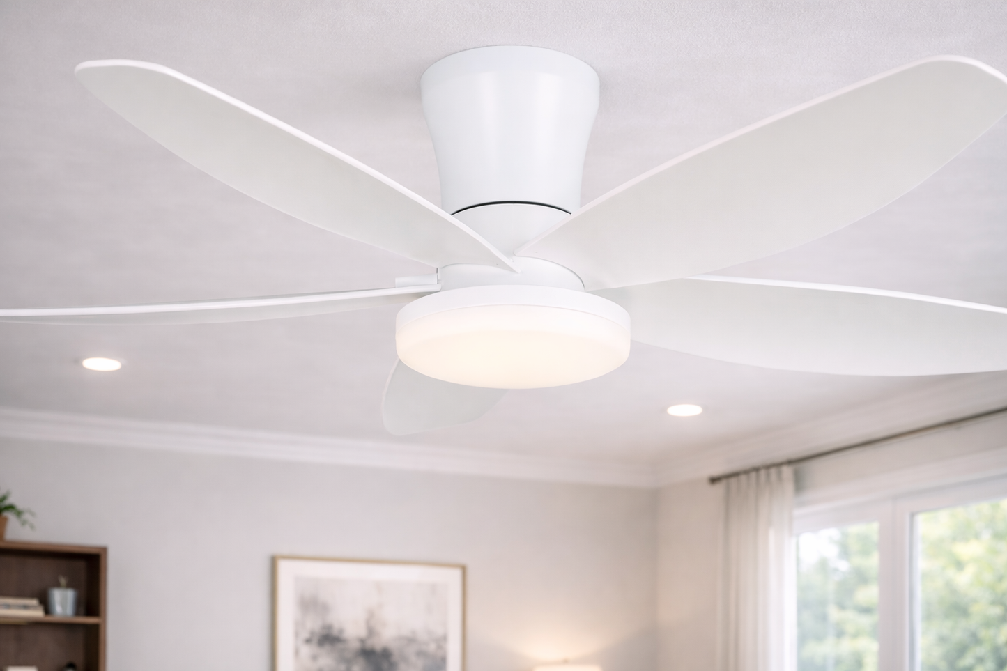 42" LED Ceiling Fan – DC Motor, Dimmable & 3CCT