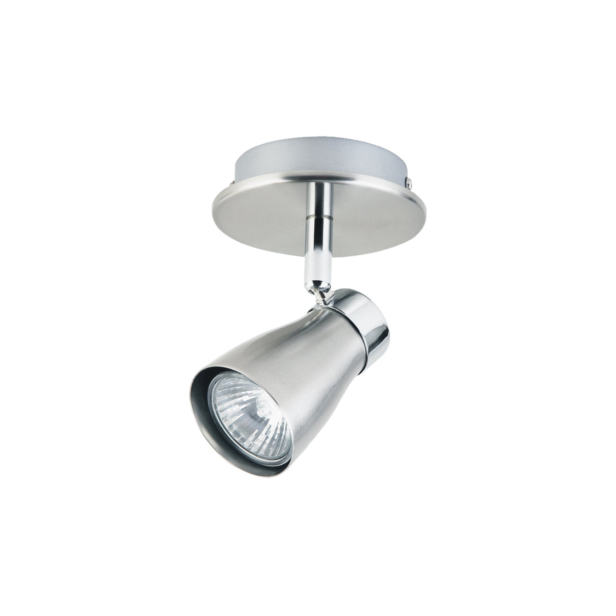 590033 CEILING SWIVEL LIGHT 1 HEAD NICKEL
