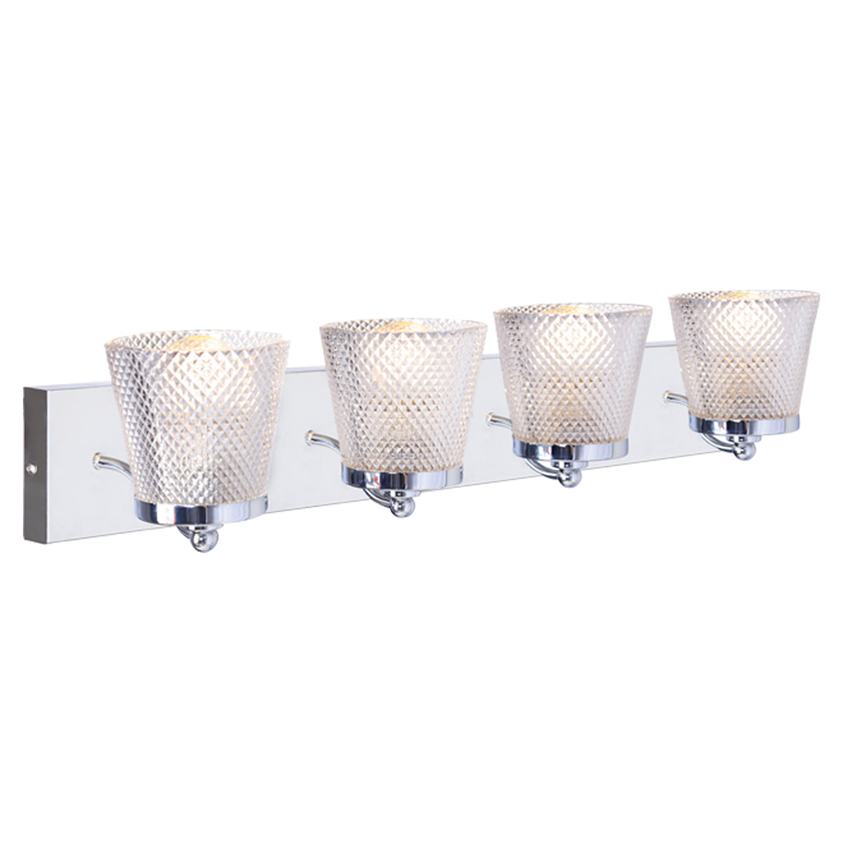 590216 VANITY LIGHT 4 HEAD CHROME "RIVA"