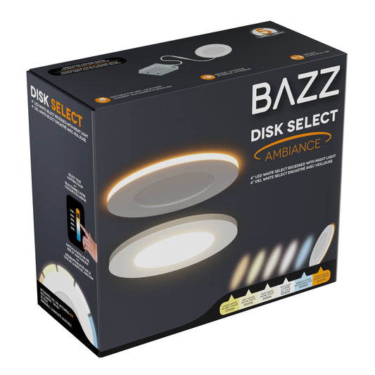 DISK5CCT4NIGHTW 4' 5CCT+NIGHT MODE RECESSED WHITE