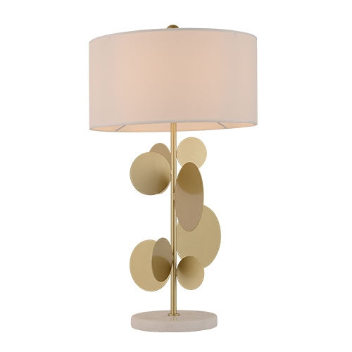 TABLE LAMP E27 MAX40W 110-240V W35*H65CM GD+WH
770 LIGHTS - PAIS: China