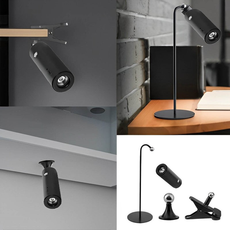 DECORATIVE  RECHARGEABLE TOUCH TABLE LAMP 2W LED  BLACK
