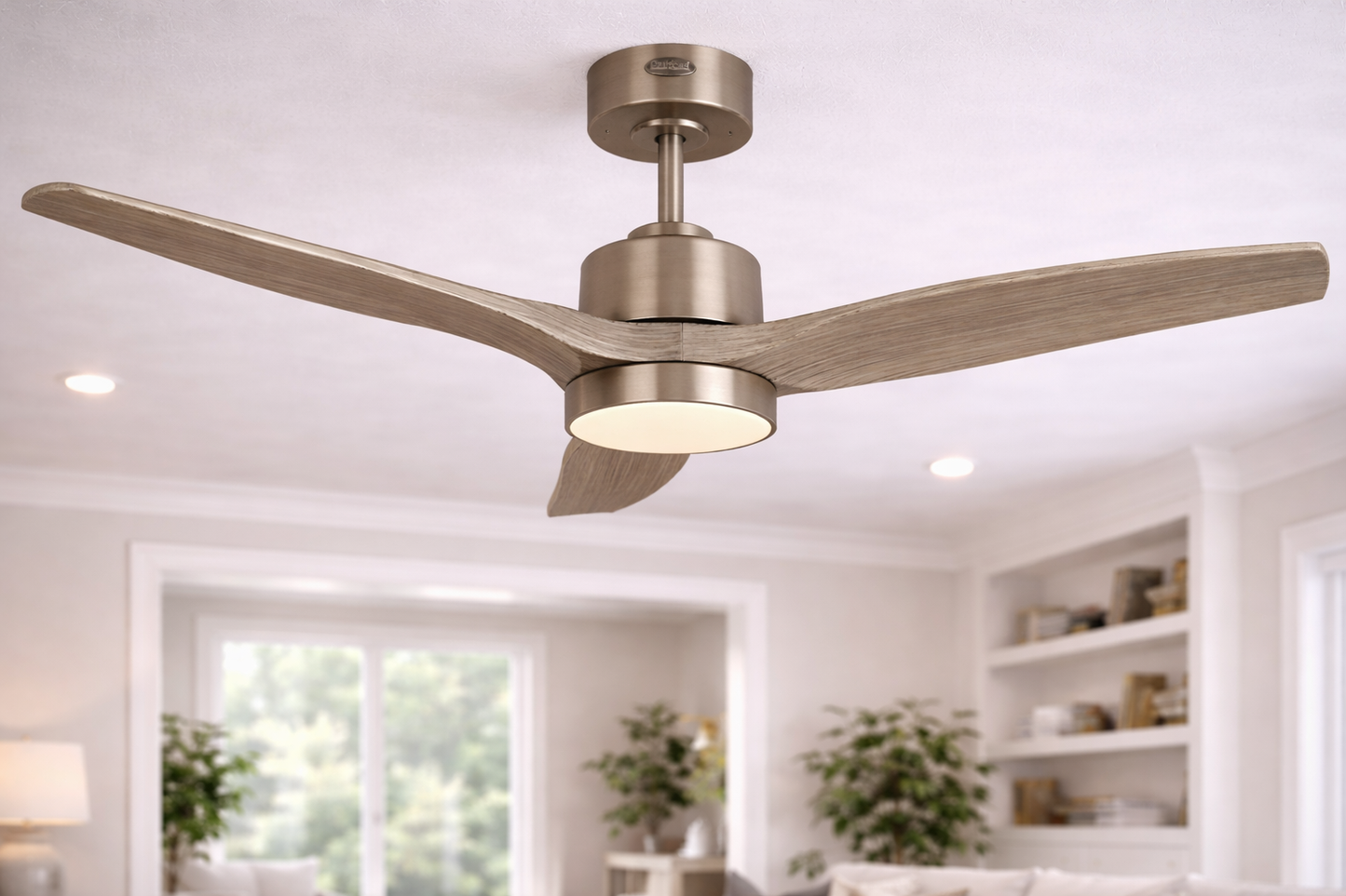 52" Ceiling Fan – Matte Nickel
