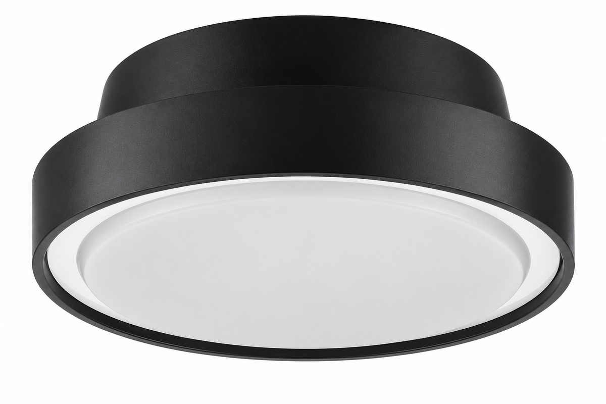 FLUSH MOUNT OUTDOOR LAMP E27*2 IP65 BLACK
