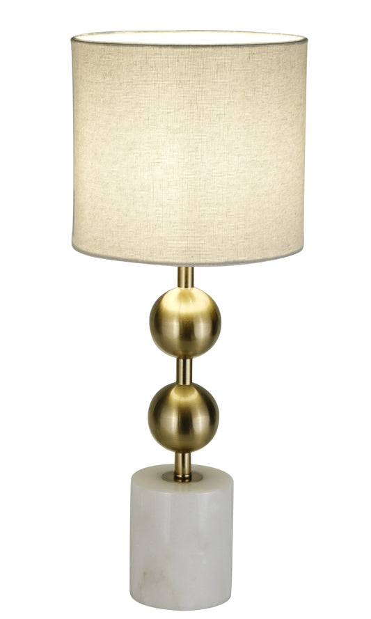 DECORATIVE TABLE LAMP E27*1
GOLD + WHITE FINISHED