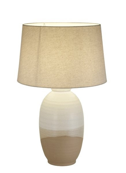DECORATIVE TABLE LAMP E27*1 BEIGE+WHITE