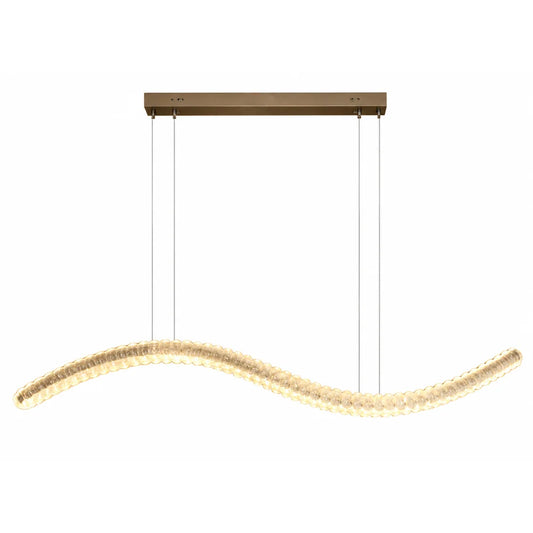 CRYSTAL PENDANT DECORATIVE LAMP 30W LED CCT GOLD