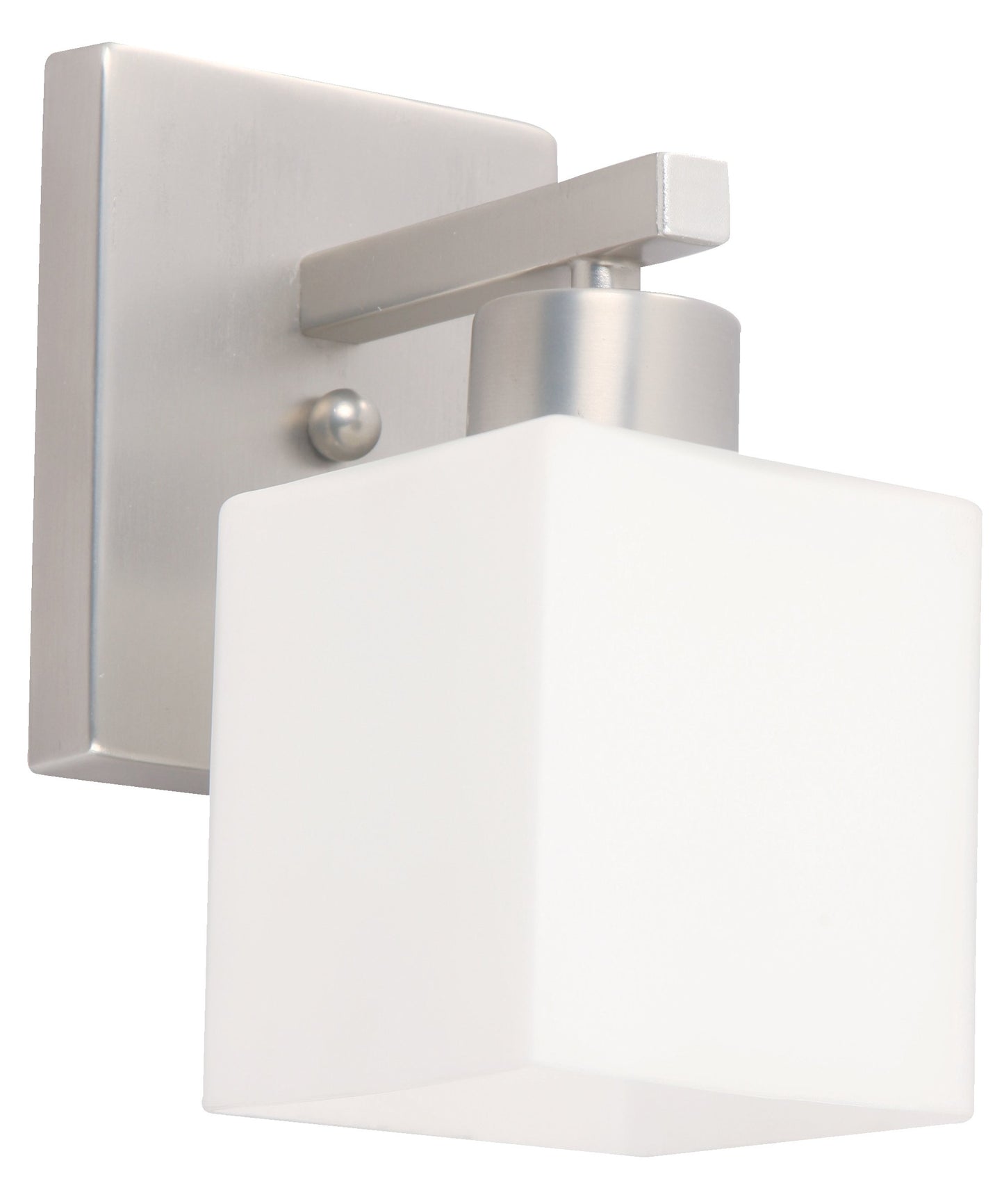 03025-4 L/CEN 1-Light Wall Lamp – Satin Nickel Finish