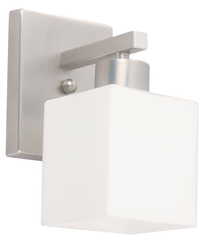 03025-4 L/CEN 1-Light Wall Lamp – Satin Nickel Finish