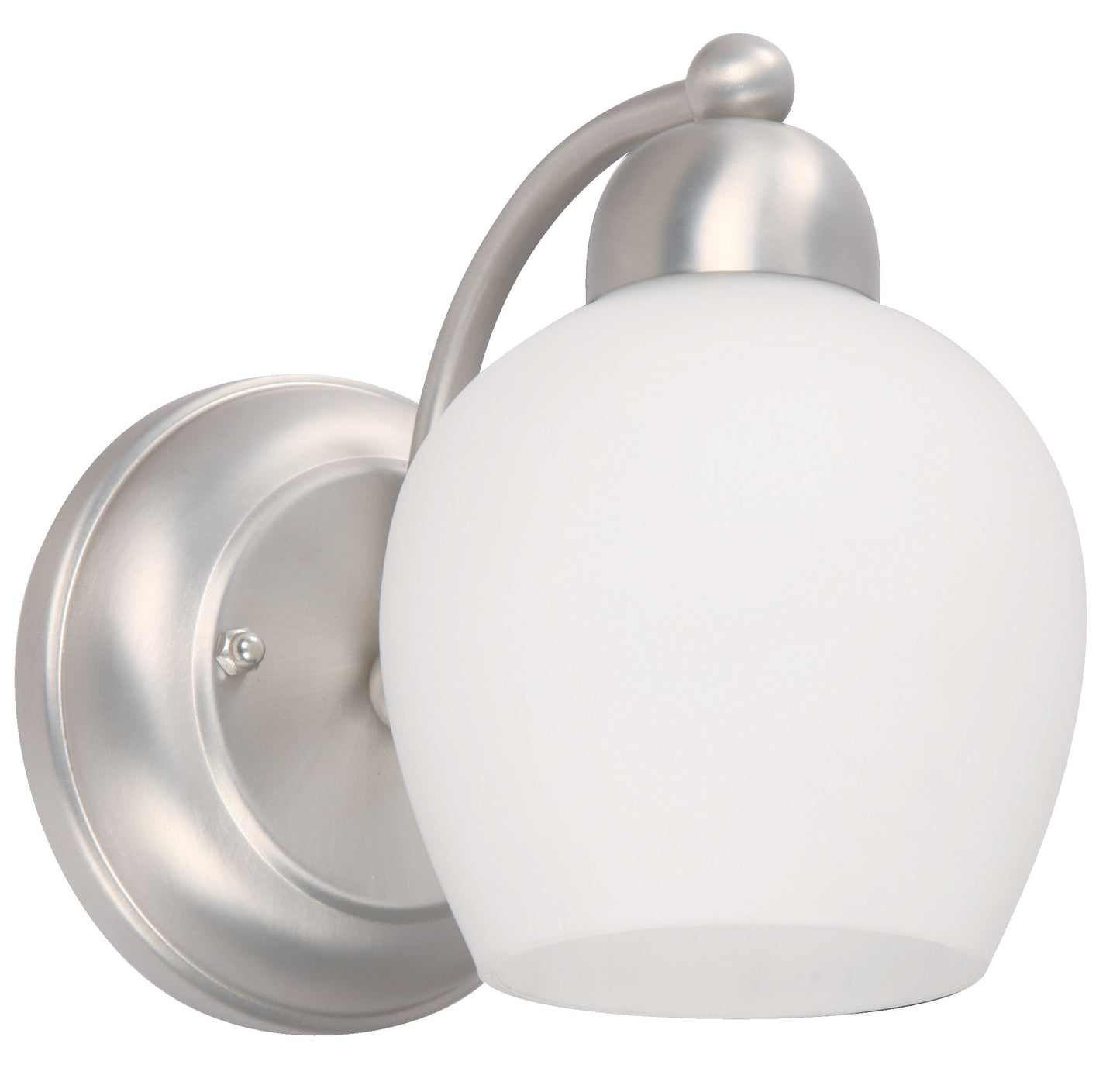 L/CEN 1-Light Wall Lamp – Satin Nickel Finish – 03041-4
