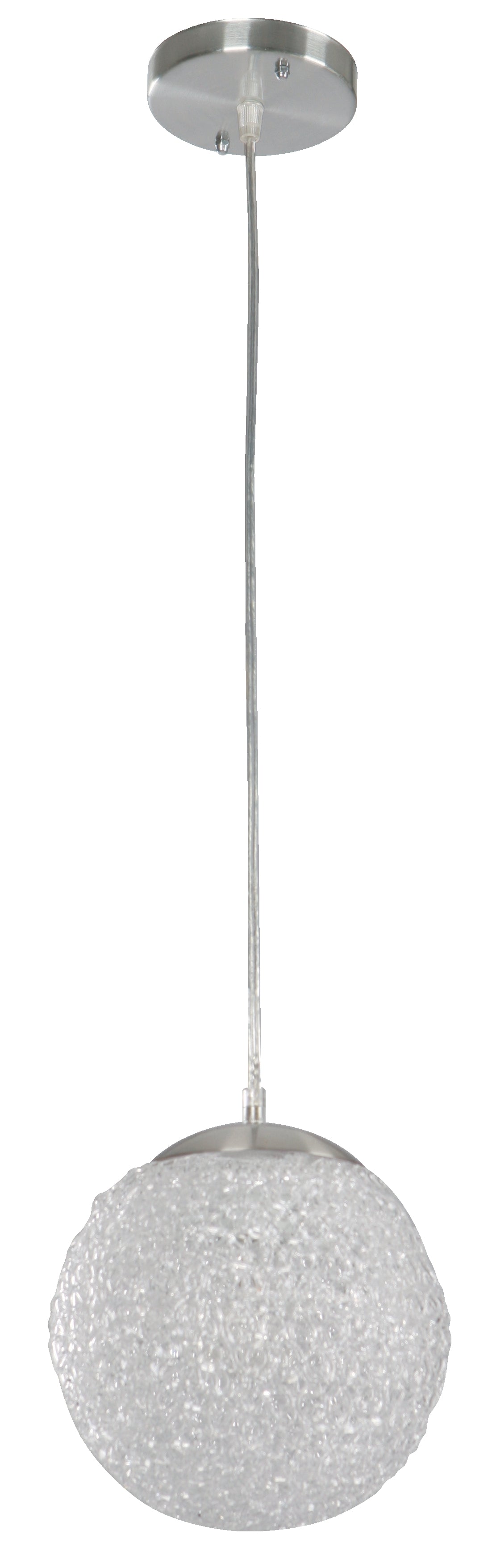 L/CEN 1-Light Hanging Pendant – Satin Nickel Finish – 03362-4