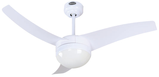 42" White Ceiling Fan — Dual Light Design with Wall Control