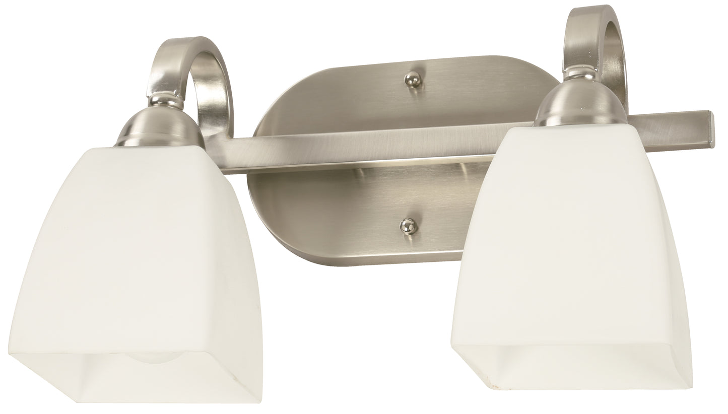 05485-4 L/CEN 2-Light Wall Vanity – Satin Nickel