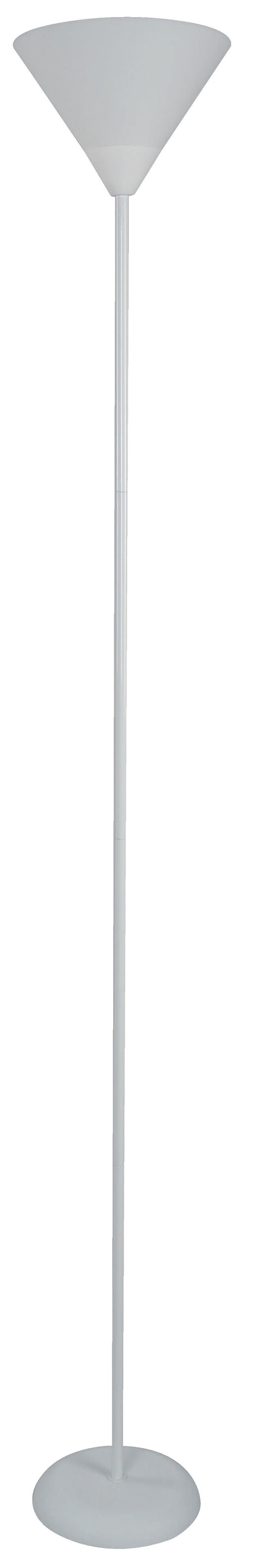 Elegant 1-Light Floor Lamp – White Finish (E27, 60W)
