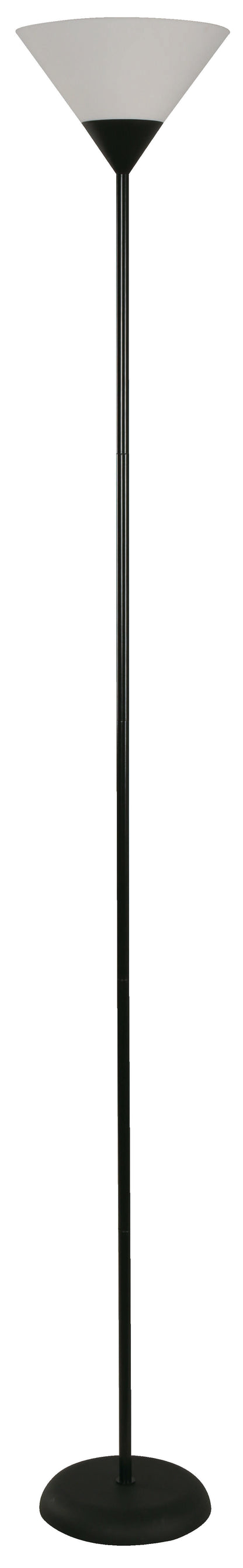 Elegant 1-Light Floor Lamp – Black Finish (E27, 60W)