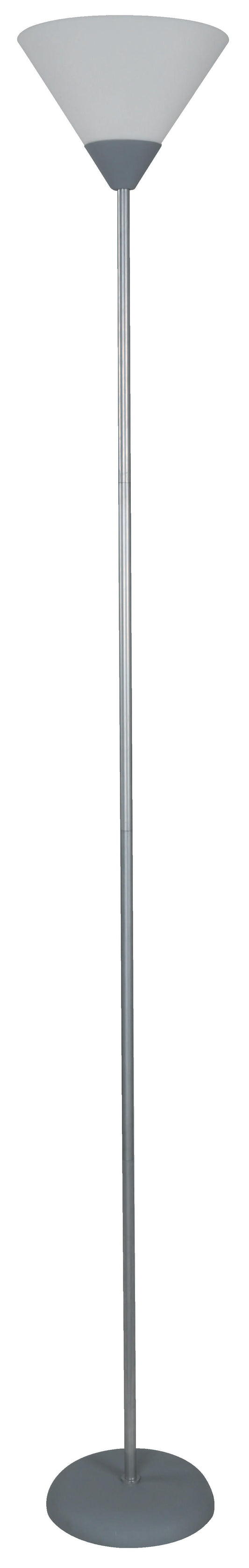 Elegant 1-Light Floor Lamp – Silver Finish