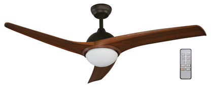 52" LED Ceiling Fan – Brown Finish