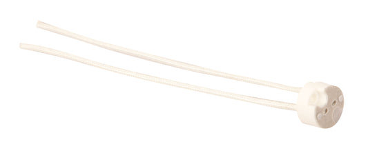 MR16 Socket with Wire – White Finish