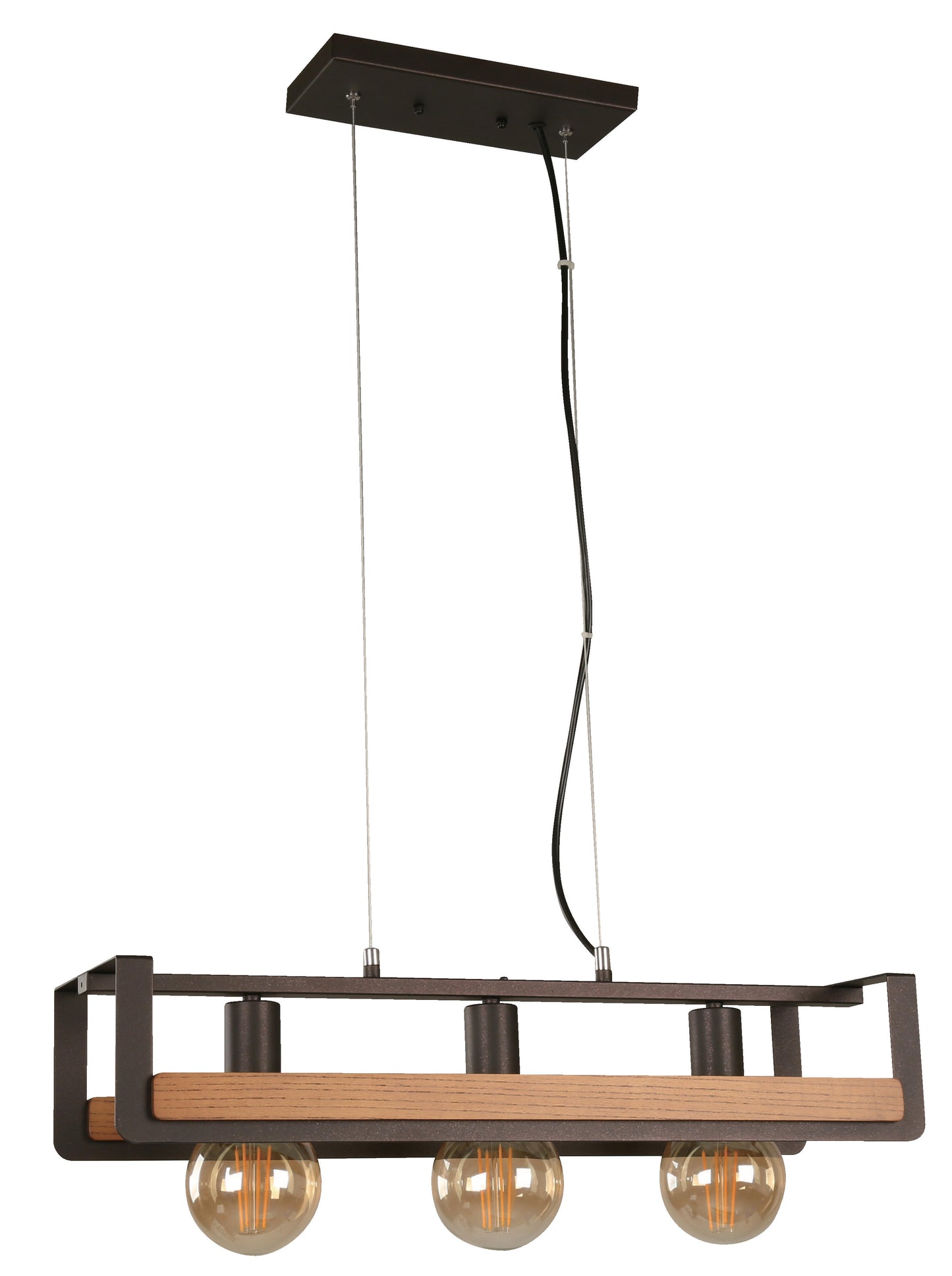 21058-9 L/CEN 3-Light Hanging Lamp – Oil Rubbed Bronze
