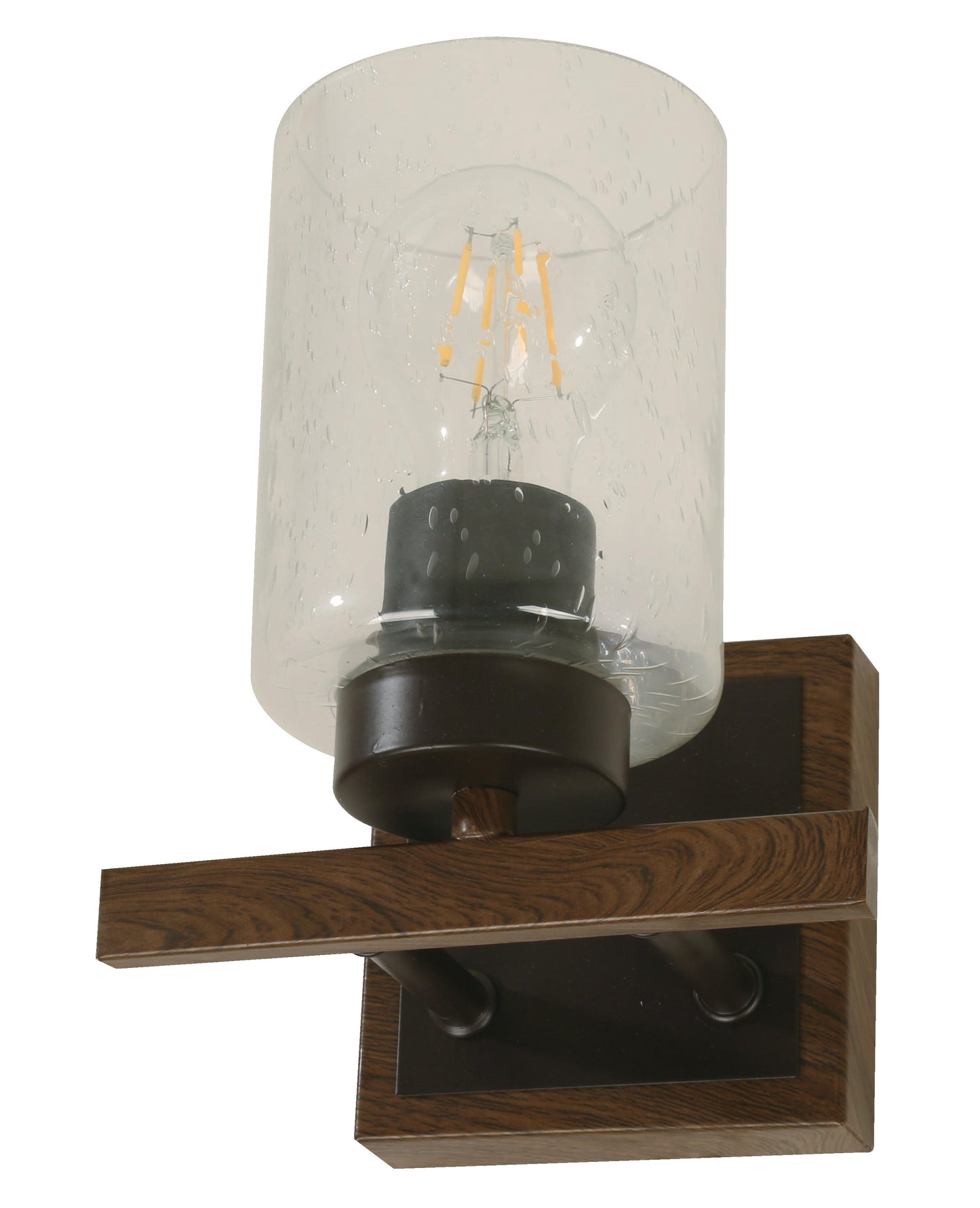 21204-9 L/CEN 1-Light Wall Lamp – Brown