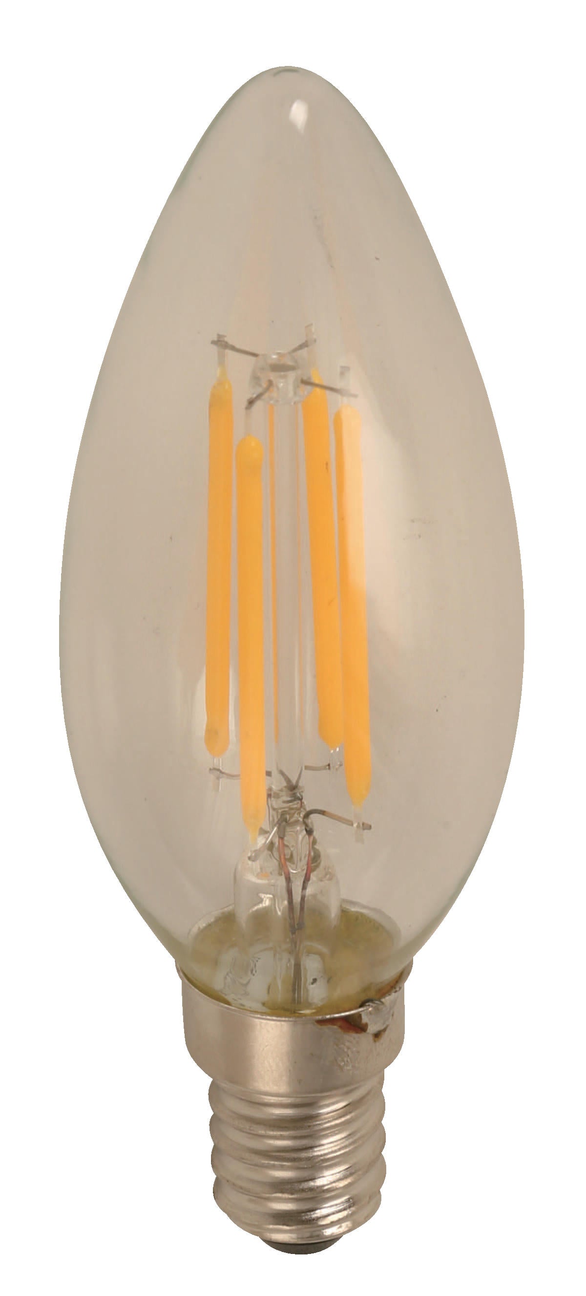 4W LED Torpedo Filament Bulb – E14 Base, 3000K