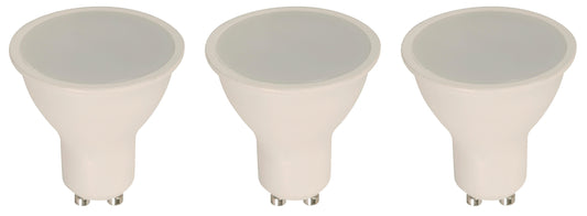 6W GU10 LED Bulb – 6000K (85–265V) – 3 Pack