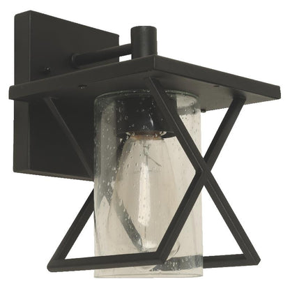 1-Light Outdoor Wall Lamp – Sand Black (E27, 40W)