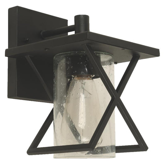 1-Light Outdoor Wall Lamp – Sand Black (E27, 40W)