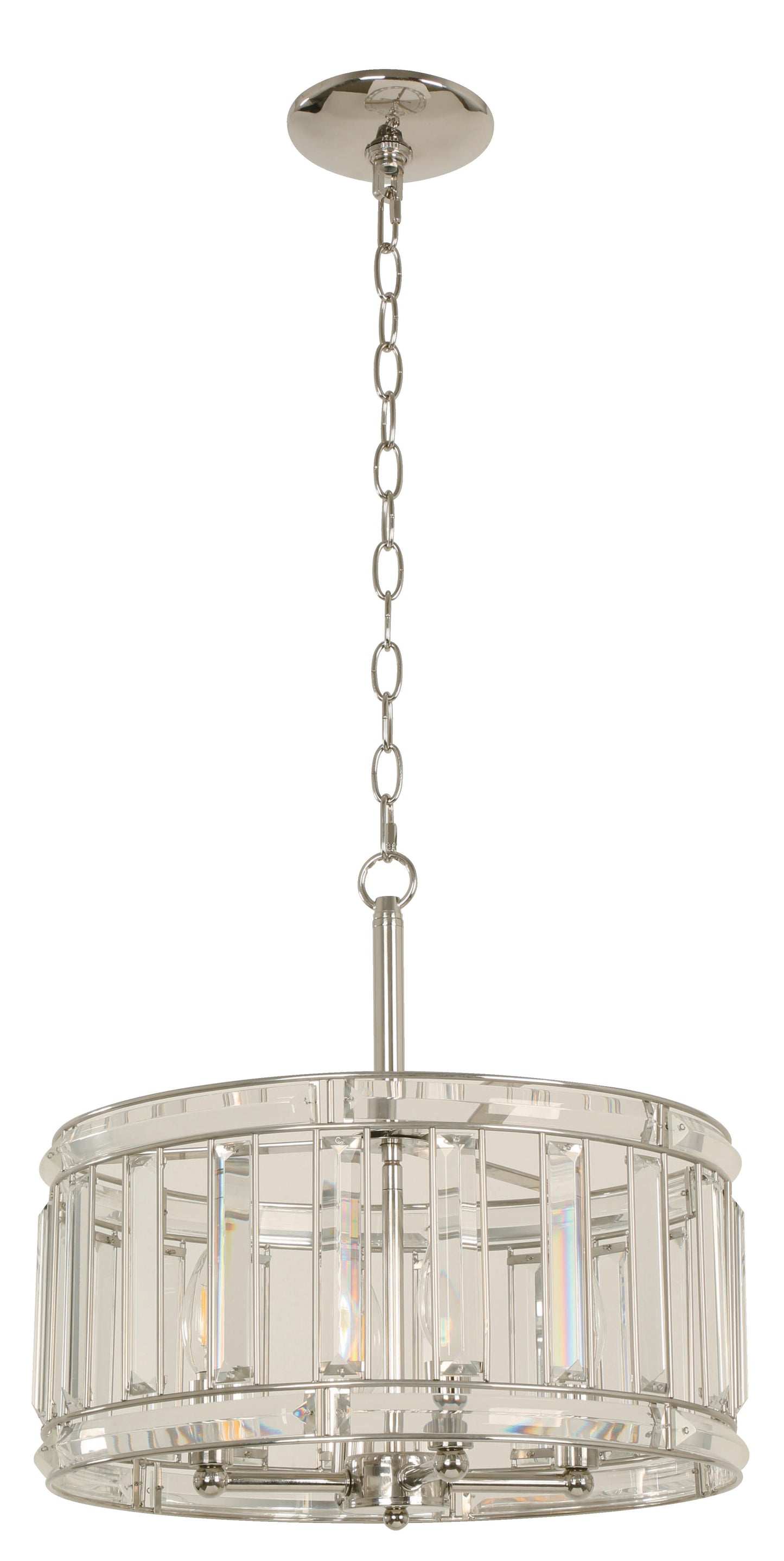 4-Light Ceiling Lamp – Shiny Nickel (E14, 40W)