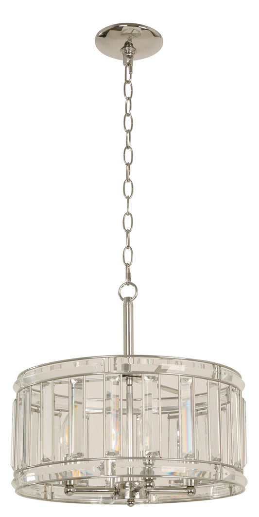 4-Light Ceiling Lamp – Shiny Nickel (E14, 40W)