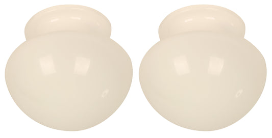1-Light Ceiling Lamp – Shiny White (E27, 60W) – Twin Pack