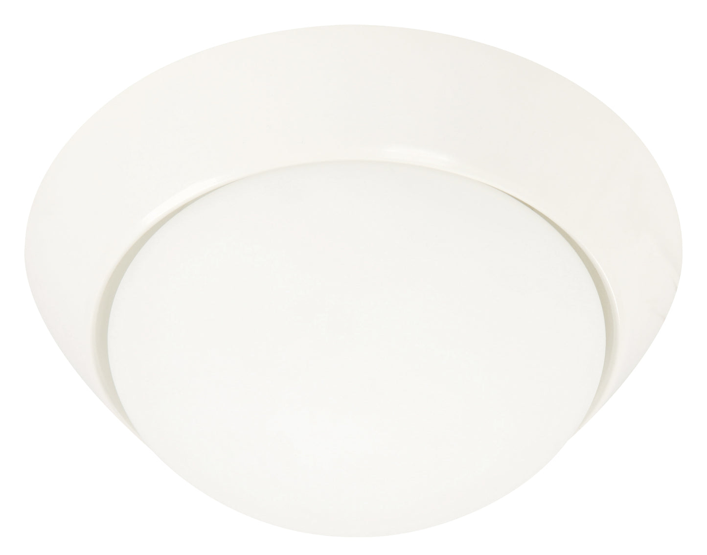 1-Light Ceiling Fixture – Shiny White (127V, 60Hz) – Twin Pack