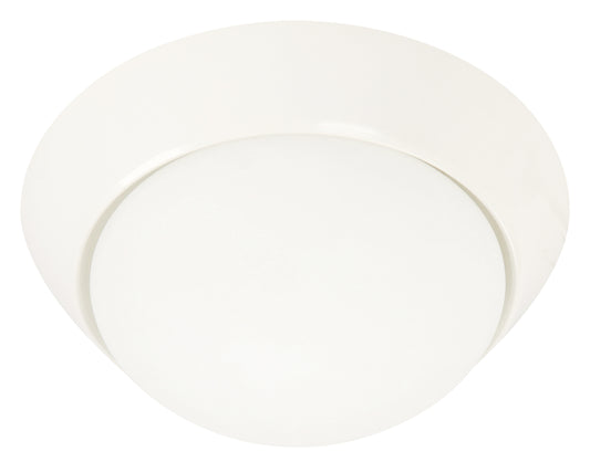 1-Light Ceiling Fixture – Shiny White (127V, 60Hz) – Twin Pack