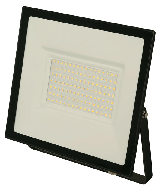 100W LED Outdoor Flood Light – Matte Black (100–265V, 6000K)
