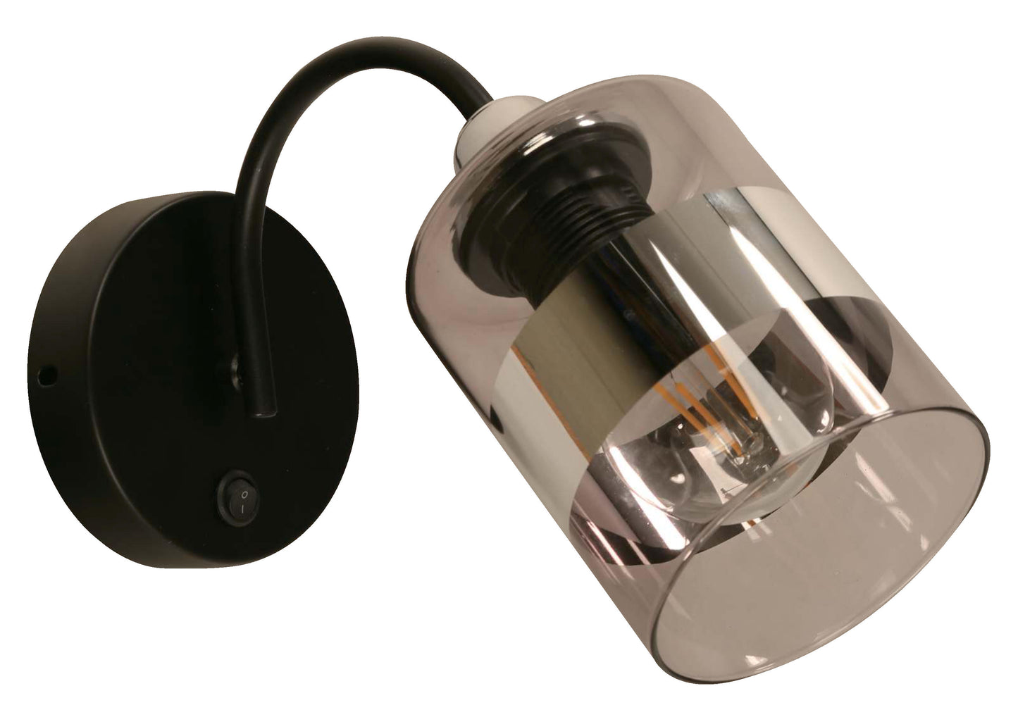23943-2 L/CEN 1-Light Wall Lamp – Black