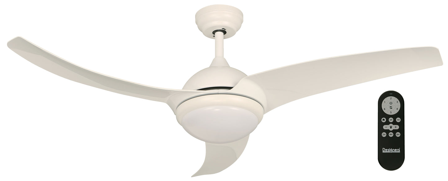 24046-1 L/CEN 52" Smart LED White Ceiling Fan