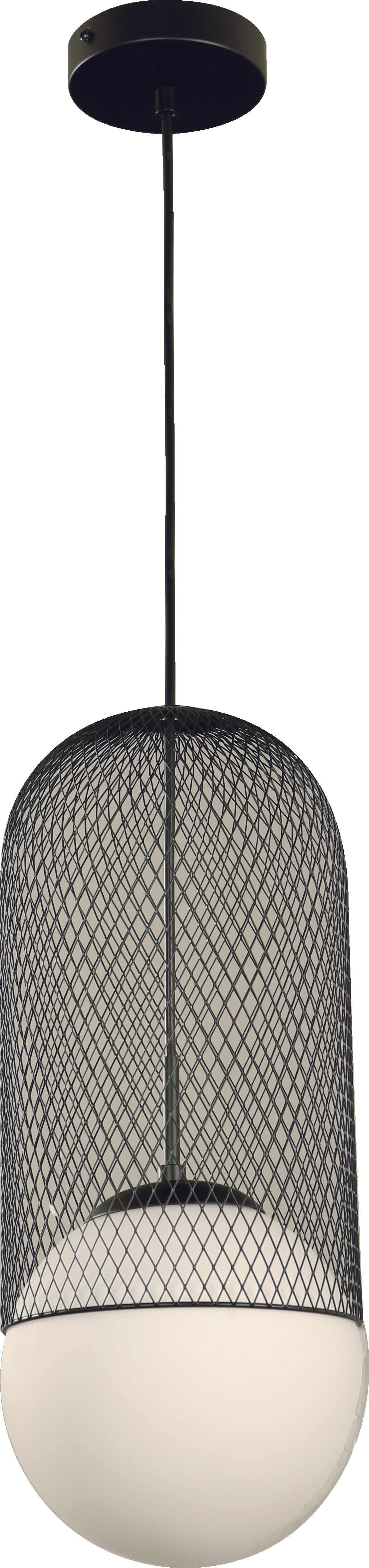 1-Light Pendant Lamp – Black Finish
